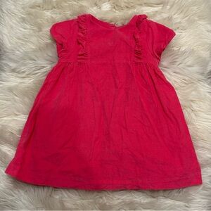 Jacadi Vibrant Pink Ruffle Dress size 36 months